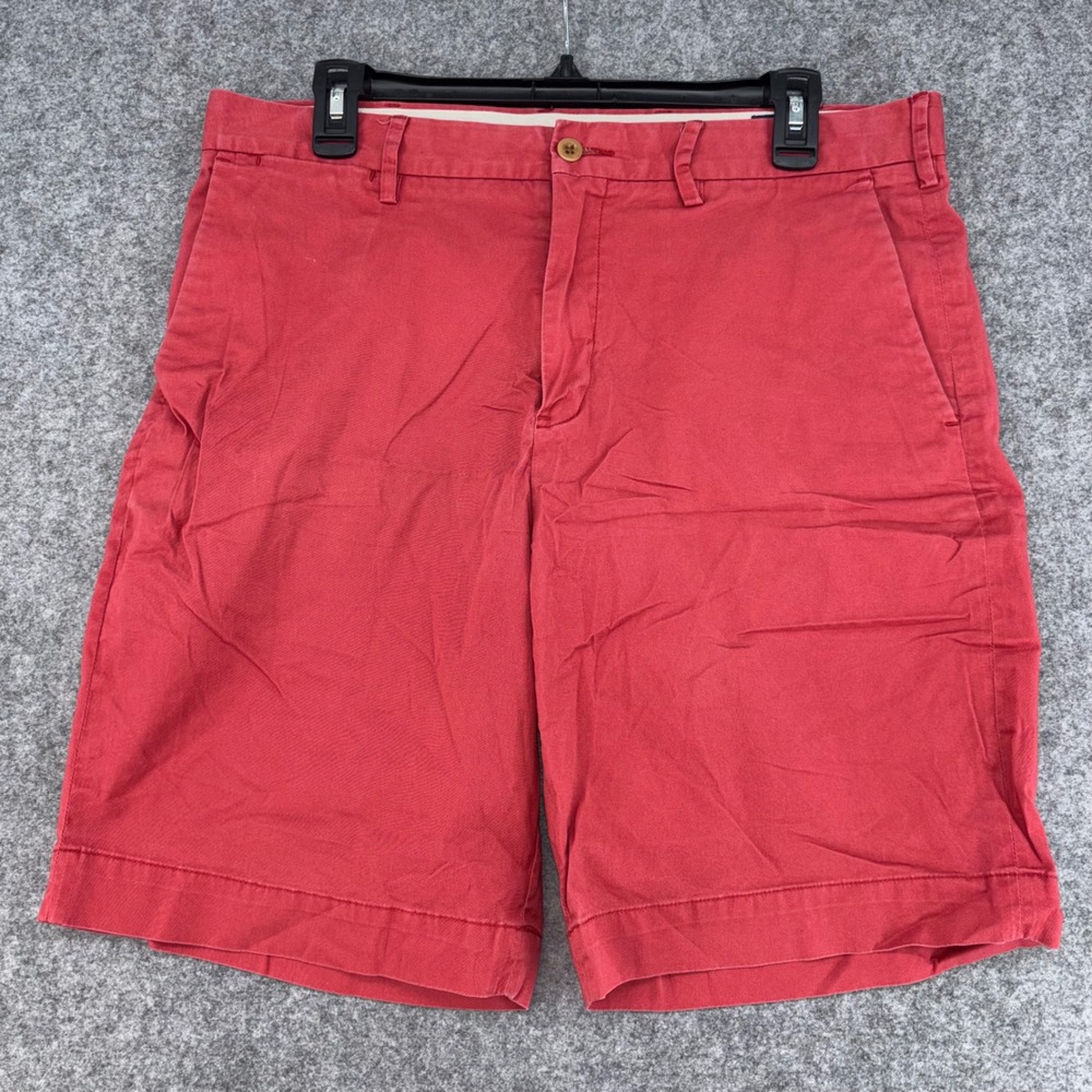 Polo Ralph Lauren Mens Red Stretch Classic Fit Chino Shorts Size 33